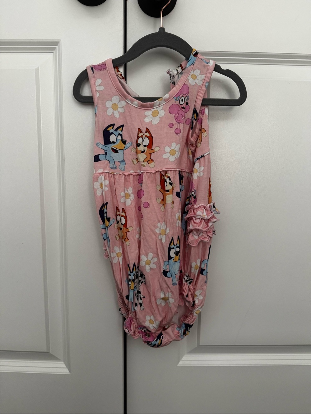 NWOT Little Sleepies Pink Bluey & Daisy Sleeveless One-Piece